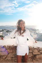 Load image into Gallery viewer, VG Fair Game Mini Skirt // White