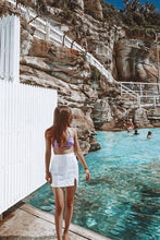 Load image into Gallery viewer, VG Fair Game Mini Skirt // White