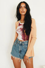 Load image into Gallery viewer, For Love Button Front Knit Top // Apricot