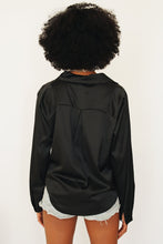 Load image into Gallery viewer, Of The Night Button Front Shirt // Black
