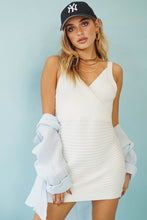 Load image into Gallery viewer, VG An Obsession Knit Mini Dress // White