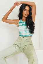 Load image into Gallery viewer, Under Control Tie Dye Top // Green