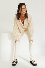 Load image into Gallery viewer, After Thought Button Front Shirt // Natural