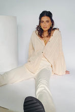 Load image into Gallery viewer, Wine & Late Nights Knit Pants // Cream