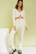 Load image into Gallery viewer, Wine & Late Nights Knit Pants // Cream