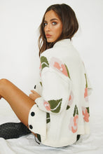 Load image into Gallery viewer, Paris Streets Knit Cardigan // Floral