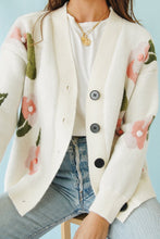 Load image into Gallery viewer, Paris Streets Knit Cardigan // Floral