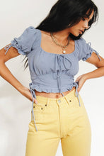 Load image into Gallery viewer, Unwritten Rules Tie Front Top // Lake