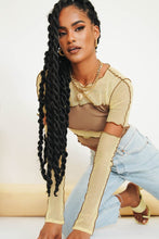 Load image into Gallery viewer, On The Dancefloor Mesh Top // Yellow