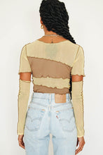 Load image into Gallery viewer, On The Dancefloor Mesh Top // Yellow