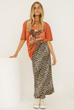 Load image into Gallery viewer, Wild At Heart Bias Cut Midi Skirt // Leopard