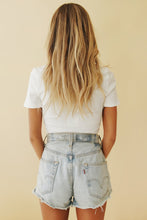 Load image into Gallery viewer, Freshly Picked Button Front Top // White