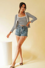 Load image into Gallery viewer, Social Horizon Knit Cardi Set // Stripe