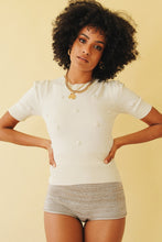 Load image into Gallery viewer, This Way Knit Top // Cream