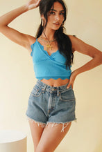 Load image into Gallery viewer, Got The Blues Ribbed Top // Blue