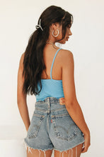 Load image into Gallery viewer, Got The Blues Ribbed Top // Blue