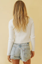 Load image into Gallery viewer, VG Switch Up Tie Front Knit Top // White