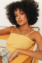 Load image into Gallery viewer, Texas Sun Ribbed Knit Cami // Mustard