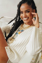 Load image into Gallery viewer, Beyond The Horizon Knit Cardigan // White