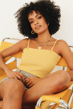 Load image into Gallery viewer, Texas Sun Ribbed Knit Cami // Mustard