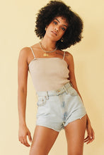 Load image into Gallery viewer, Texas Sun Ribbed Knit Cami // Natural