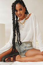 Load image into Gallery viewer, Trending Knit Top // White