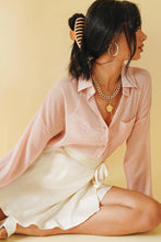 Load image into Gallery viewer, The Brave Button Front Shirt // Rose