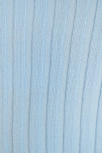 Load image into Gallery viewer, Sunset Cocktails Button Front Knit Top // Sky