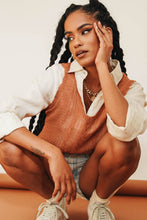 Load image into Gallery viewer, World Of Fashion Knit Top // Tan