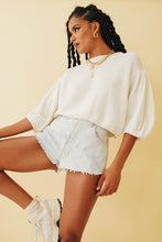 Load image into Gallery viewer, Flowers & Wine Knit Top // White