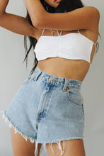 Load image into Gallery viewer, Bella & Hailey Lace Tie Back Crop // White