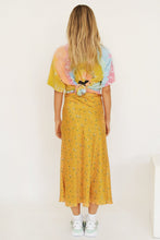 Load image into Gallery viewer, Summer Tones Bias Cut Midi Skirt // Yellow