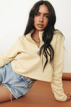 Load image into Gallery viewer, City Girl Zip Front Top // Sand