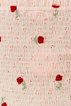 Load image into Gallery viewer, VG Midsummer Tie Front Anglaise Top // Pink