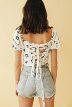 Load image into Gallery viewer, VG Screen Queen Tie Back Top // Heart