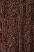 Load image into Gallery viewer, Line Up Button Front Knit Top // Chocolate