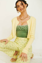 Load image into Gallery viewer, Girl Gang Button Front Knit Top // Lemon