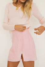 Load image into Gallery viewer, Beauty In Motion Drawstring Knit Top // Pink