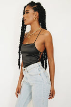 Load image into Gallery viewer, Backstage Pass Tie Back Top // Black