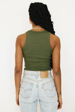 Load image into Gallery viewer, Golden Line Ribbed Top // Khaki