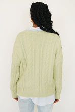 Load image into Gallery viewer, Straight To Paris Button Front Knit Cardigan // Sage