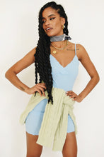 Load image into Gallery viewer, Fashion & Beauty Mini Dress // Sky