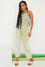 Load image into Gallery viewer, L.A District Stripe Knit Top // Green