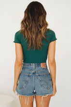 Load image into Gallery viewer, So Into You Button Front Top // Green