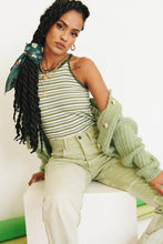 Load image into Gallery viewer, L.A District Stripe Knit Top // Green