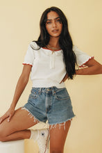 Load image into Gallery viewer, Straight To Italy Knit Top // White