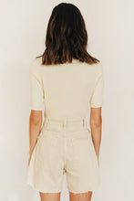 Load image into Gallery viewer, Private Islands Ribbed Knit Top // Cream