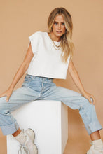 Load image into Gallery viewer, New York Escape Knit Top // White