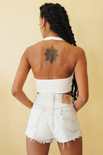 Load image into Gallery viewer, Behind The Scenes Halter Top // White