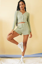 Load image into Gallery viewer, The Sunday Button Front Knit Top // Sage